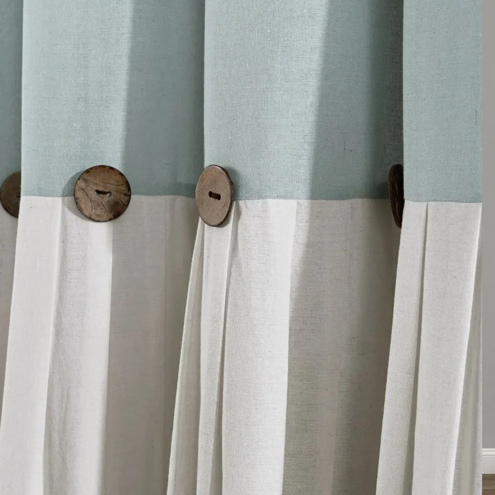 Elegant Two-Tone Sheer Curtain Panel (ONE PANEL)
